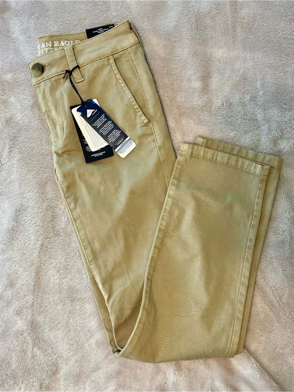 NWT American Eagle Twill Skinny Khakis 00